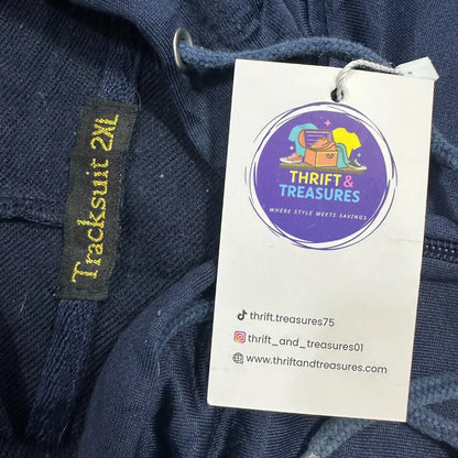 💙 Tracksuit 2XL Navy Zip Hoodie