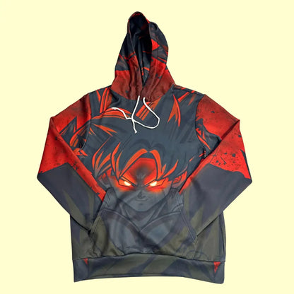 🔥 Dragon Ball Z Goku Red Flame Hoodie