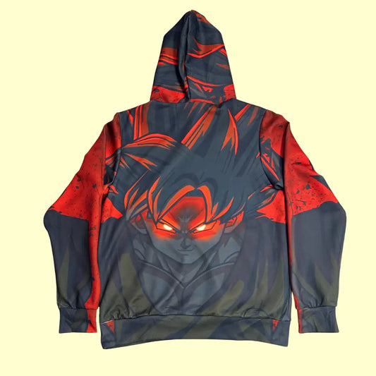 🔥 Dragon Ball Z Goku Red Flame Hoodie
