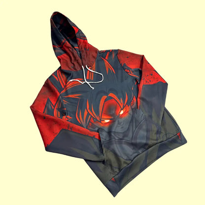 🔥 Dragon Ball Z Goku Red Flame Hoodie