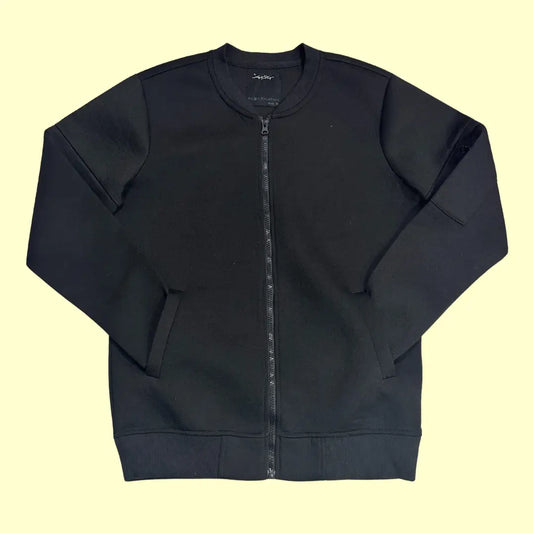 🖤 Piazza Italia Man Black Zip-Up Sweatshirt