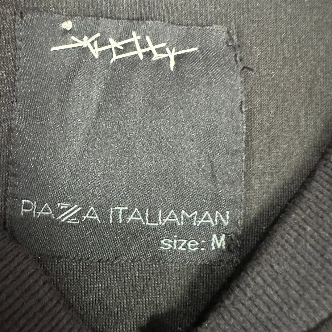 🖤 Piazza Italia Man Black Zip-Up Sweatshirt