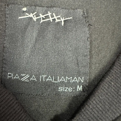 🖤 Piazza Italia Man Black Zip-Up Sweatshirt