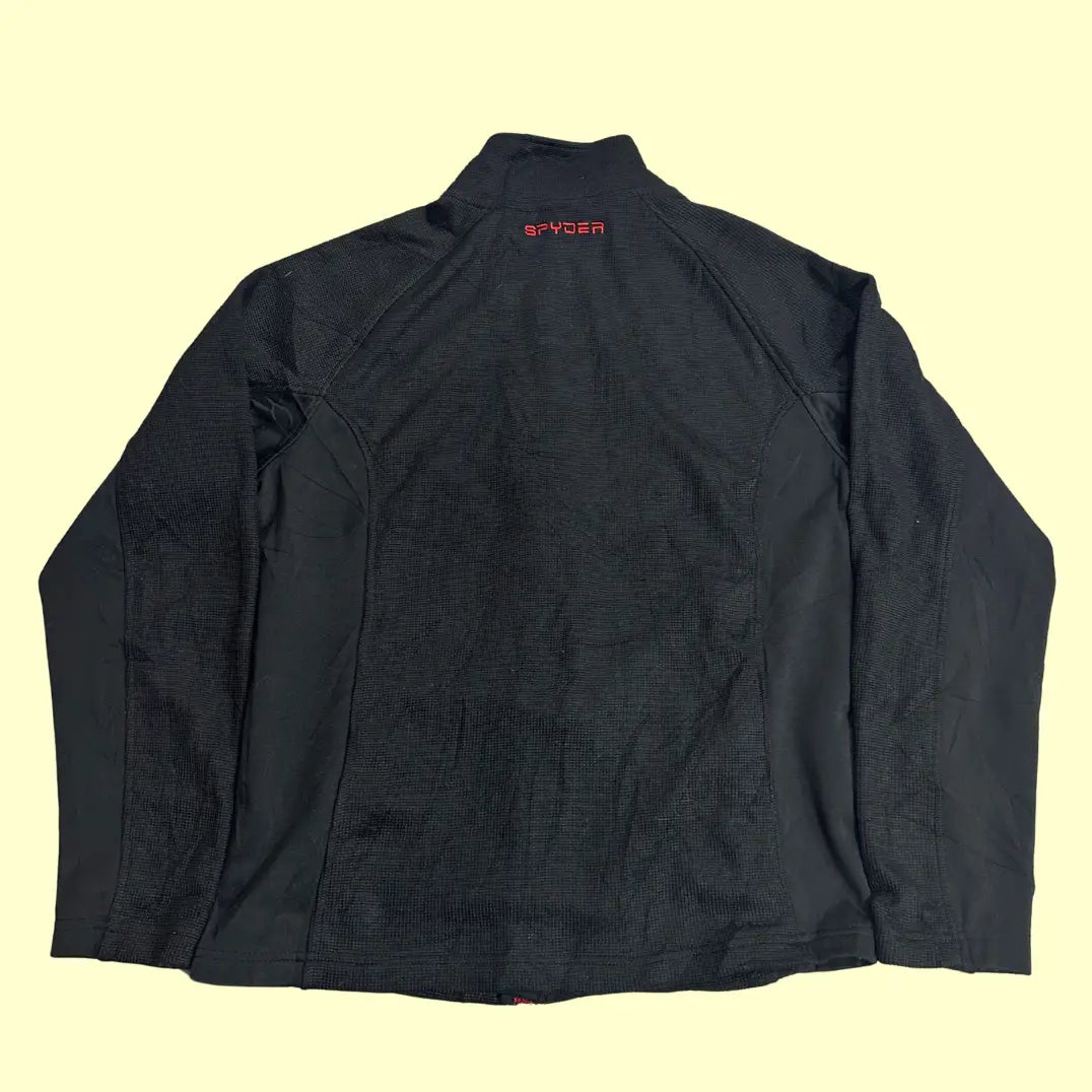 🕷️ Spyder Black Performance Zip-Up Jacket