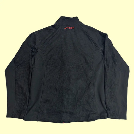 🕷️ Spyder Black Performance Zip-Up Jacket