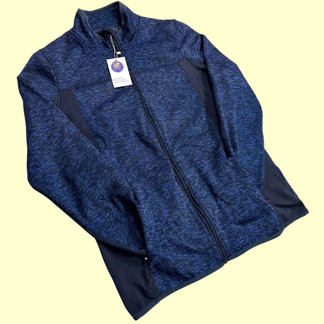 ✅ Crivit Men’s Blue Full-Zip Fleece Jacket