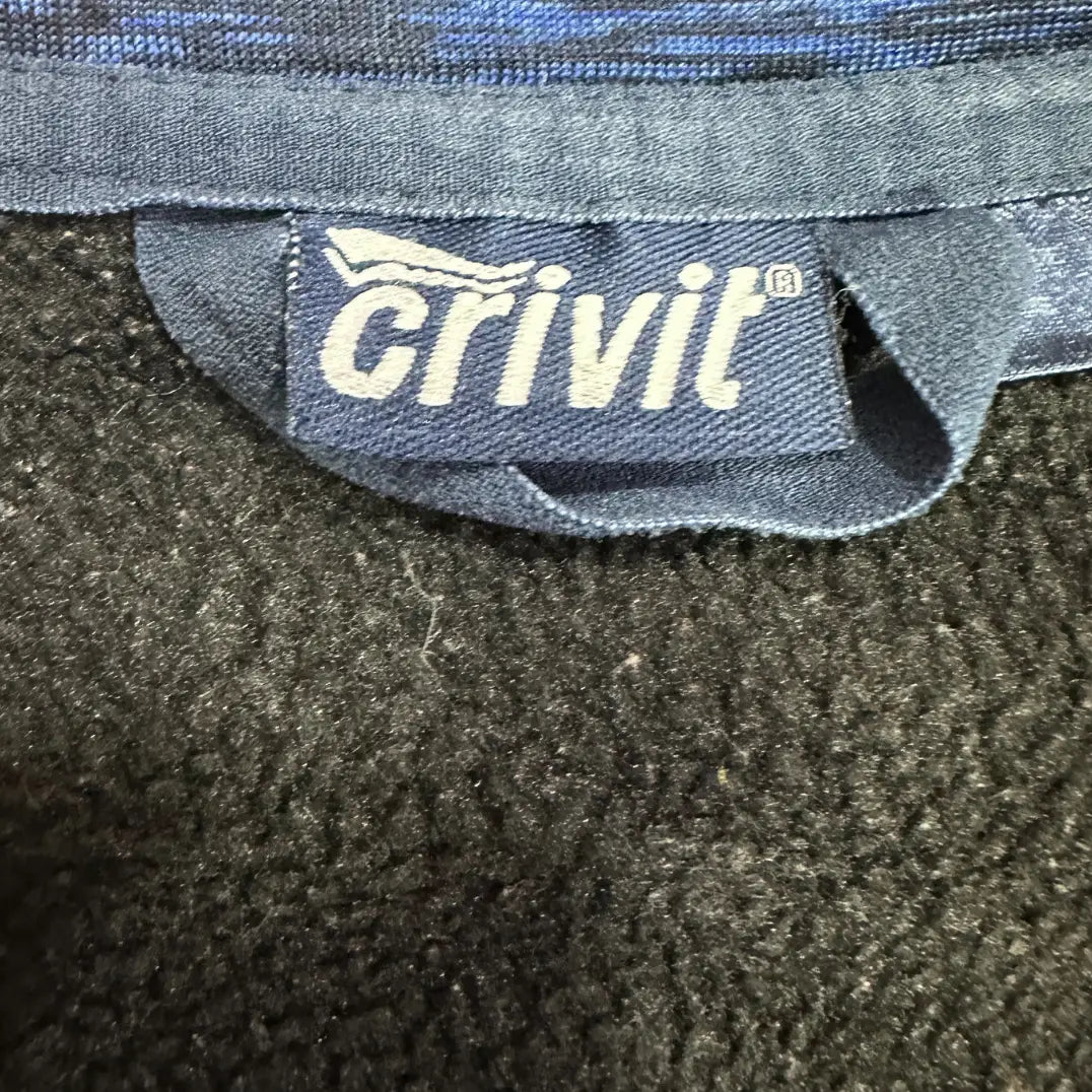 ✅ Crivit Men’s Blue Full-Zip Fleece Jacket