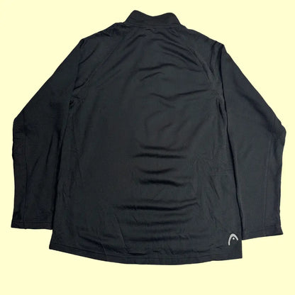 HEAD Black Quarter-Zip Training Jacket