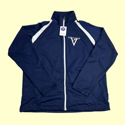 Sport-Tek Navy Vigilante Full-Zip Track Jacket