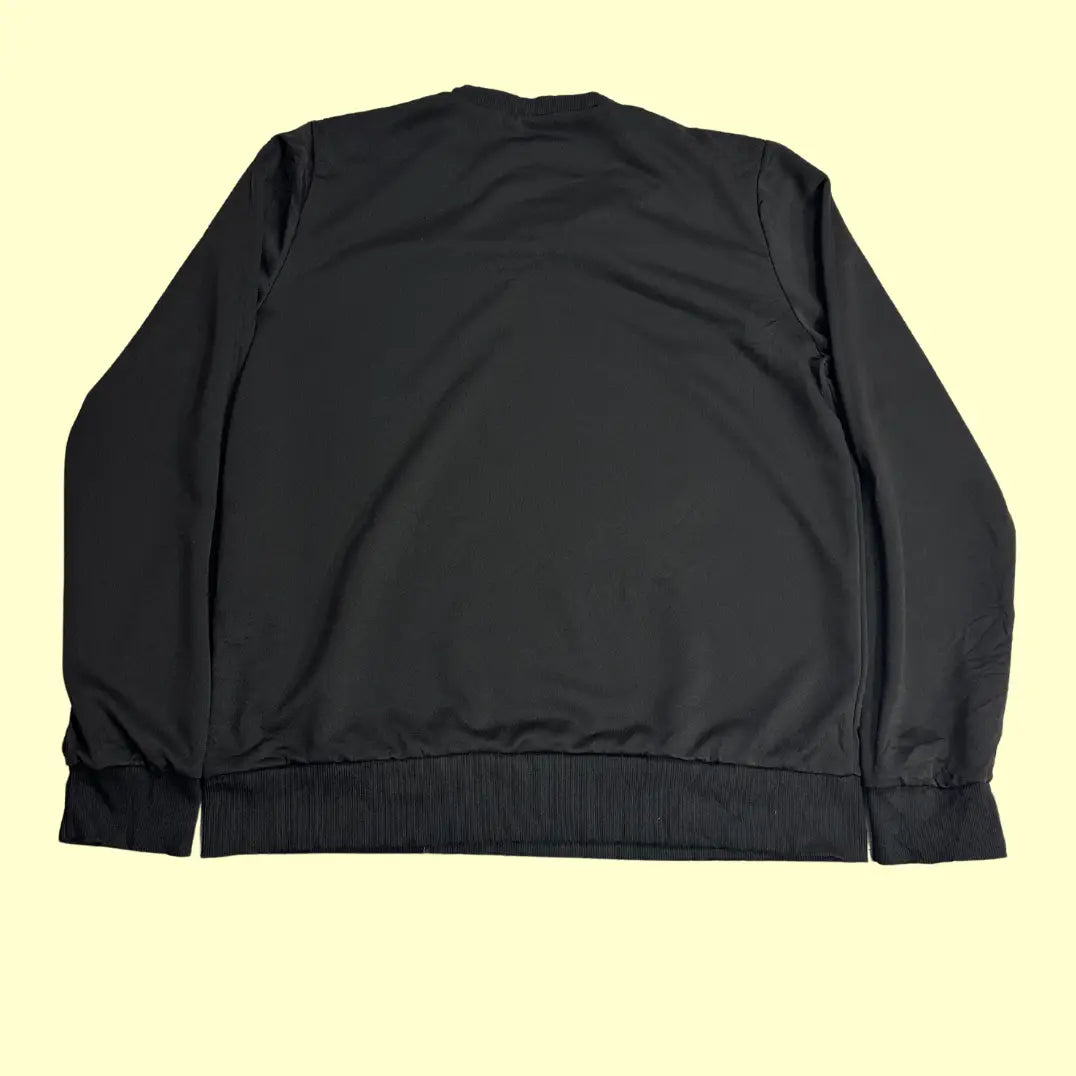 Camping Graphic Black Sweatshirt – “Camping Is My Happy Place” (Unisex)