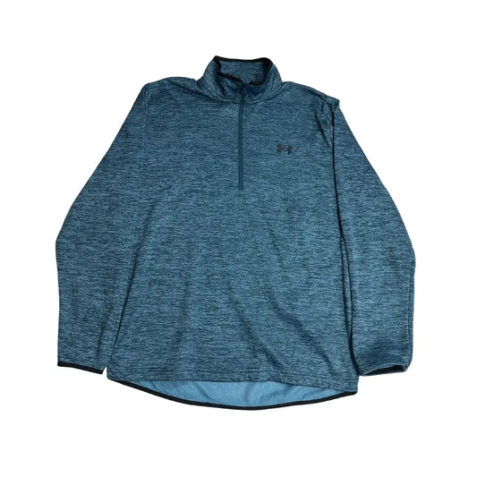 Under Armour Blue Heather Quarter-Zip Performance Pullover
