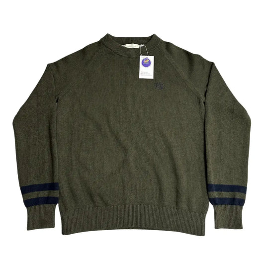Henri Lloyd Olive Green Knit Sweater