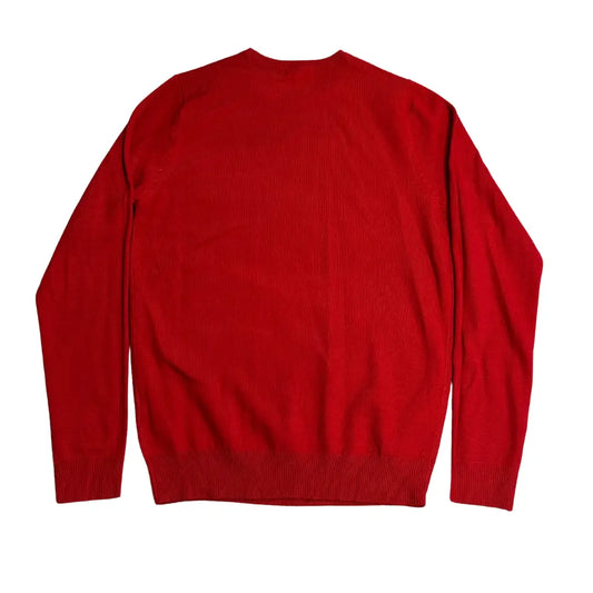 Eddie Red Knit Sweate