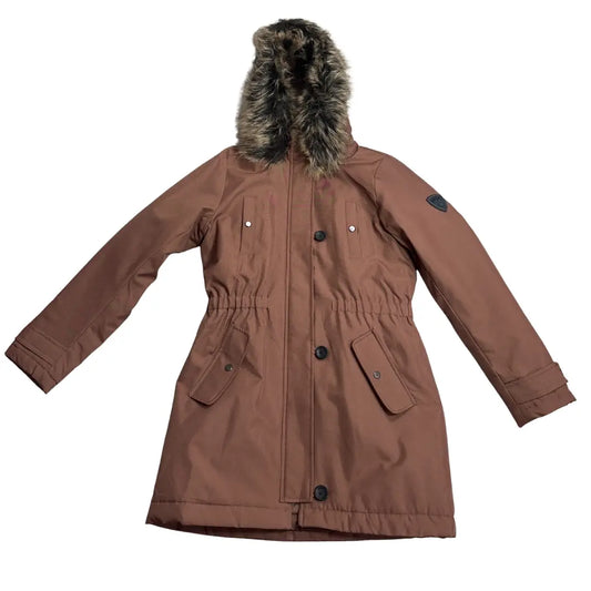ONLY Brown Hooded Winter Parka Jacket