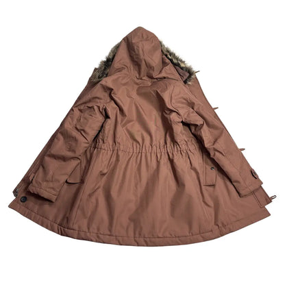 ONLY Brown Hooded Winter Parka Jacket