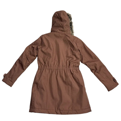 ONLY Brown Hooded Winter Parka Jacket