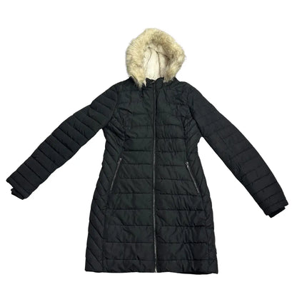 Tally Weijl Women’s Long Puffer Winter Coat – Faux Fur Hood
