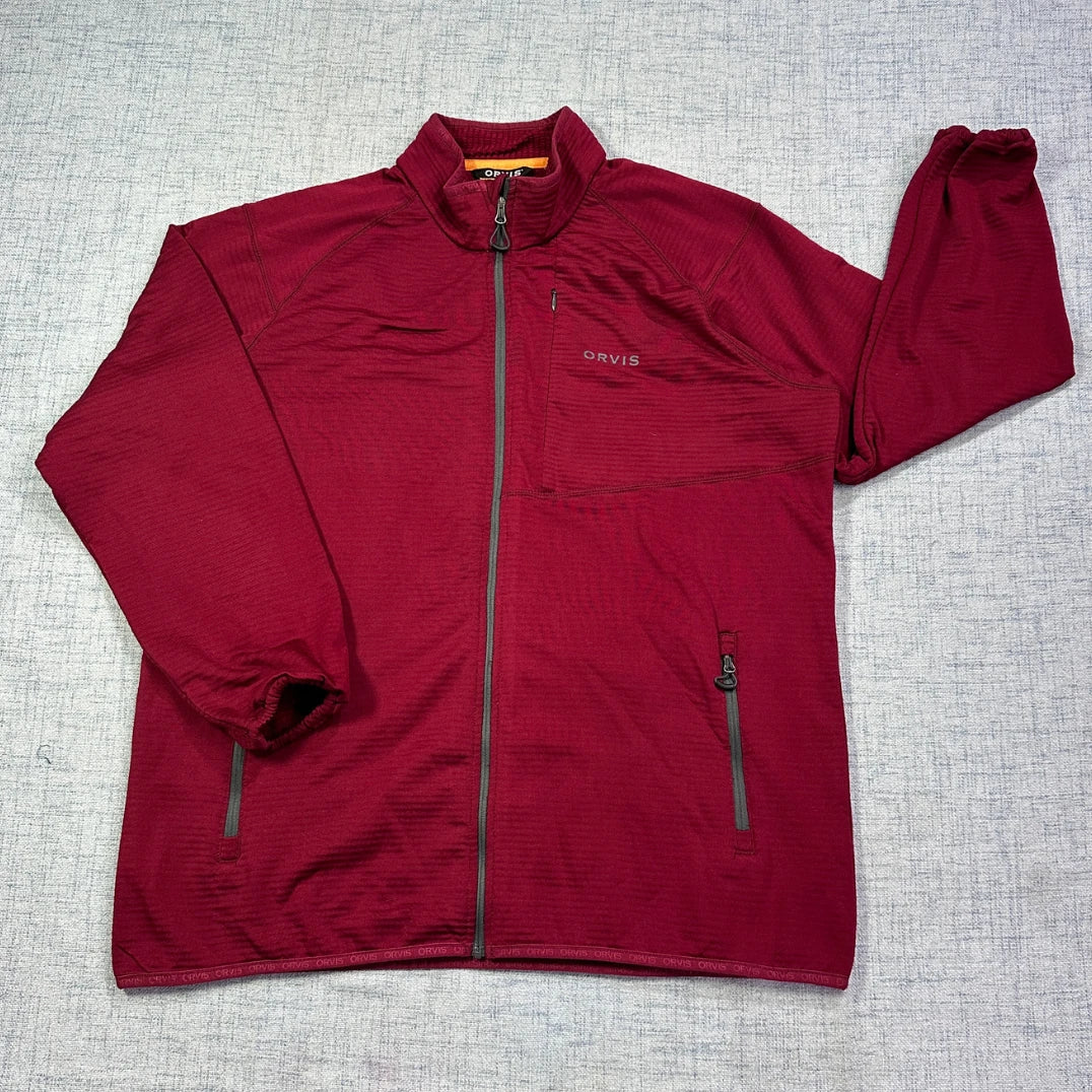 ORVIS® Burgundy Performance Full Zip Jacket(L)