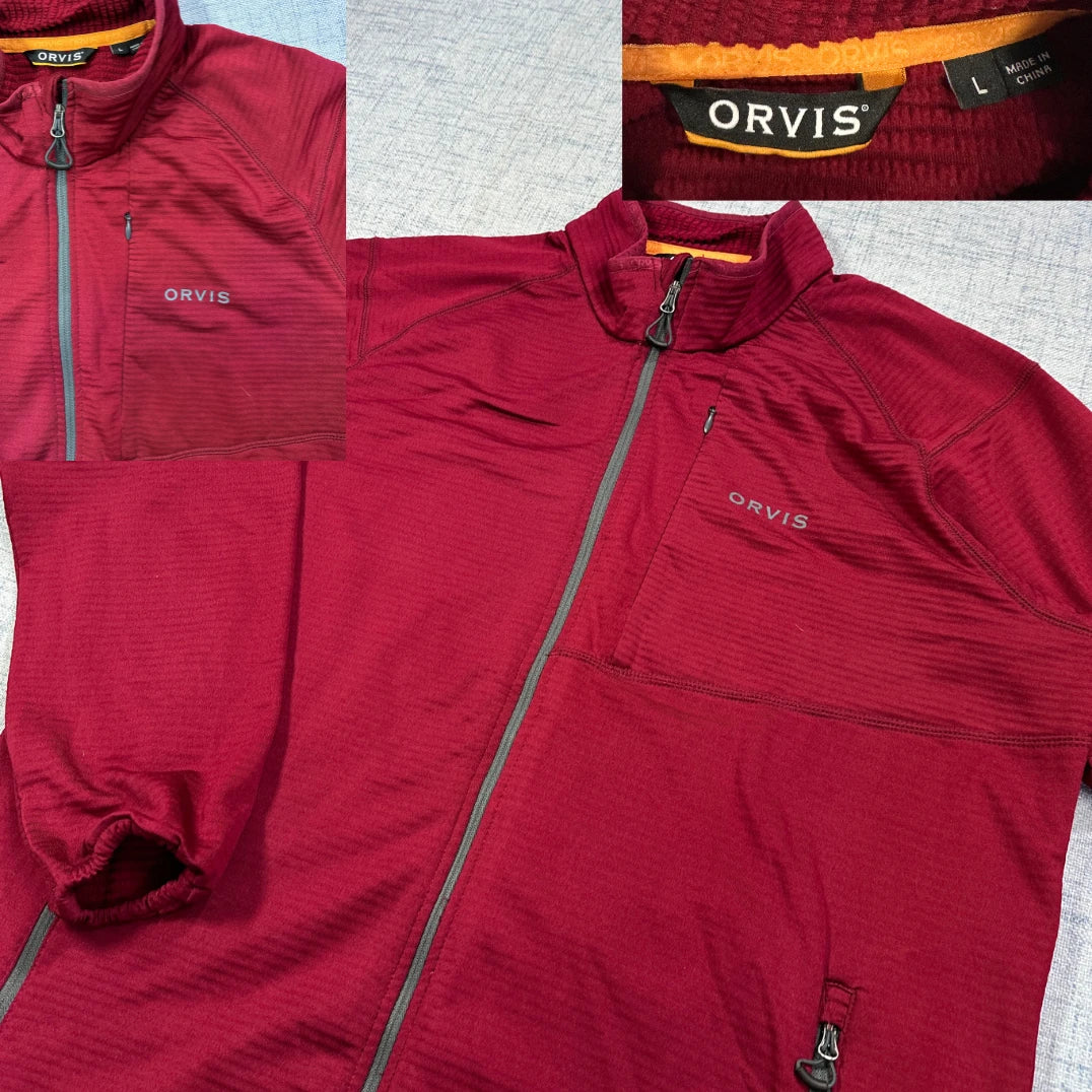 ORVIS® Burgundy Performance Full Zip Jacket(L)