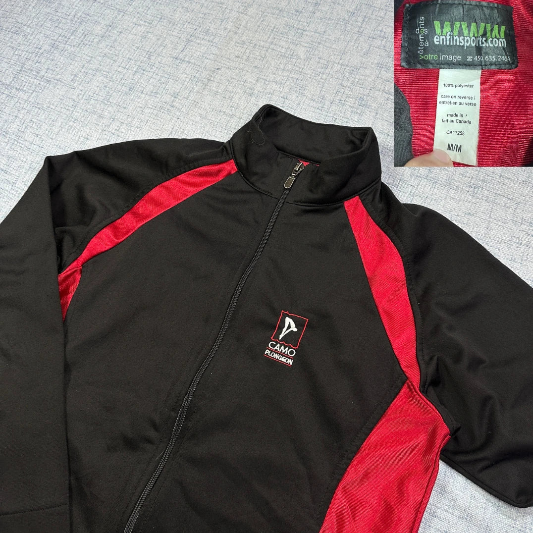 Camo Plongeon® Black Performance Track Jacket(M)