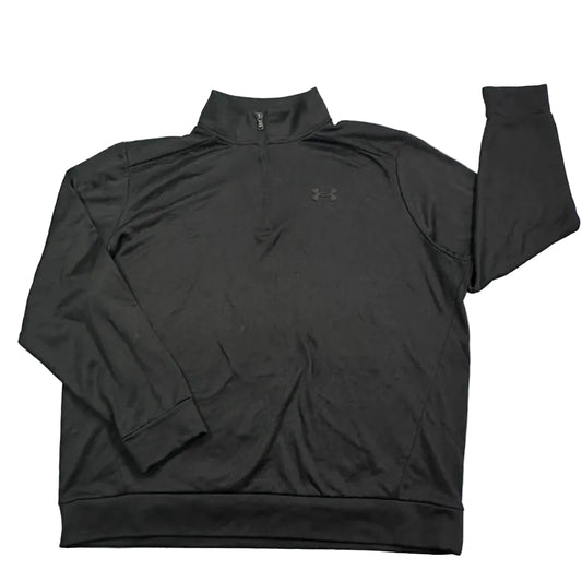 Under Armour® Black Quarter Zip Performance Pullover(XL)
