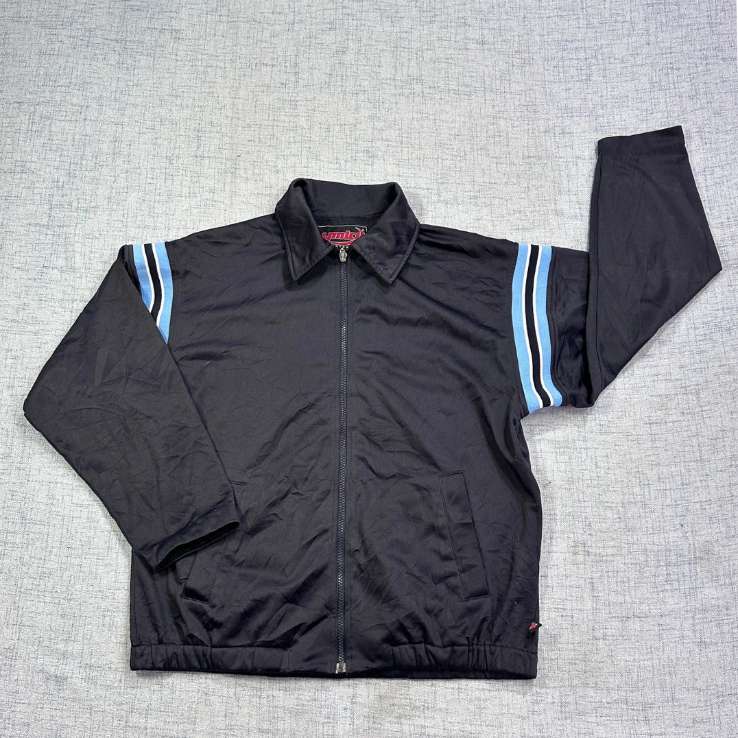 YMLA® Black Full Zip Sports Jacket