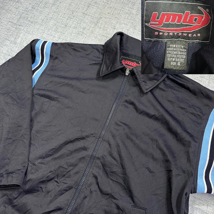 YMLA® Black Full Zip Sports Jacket