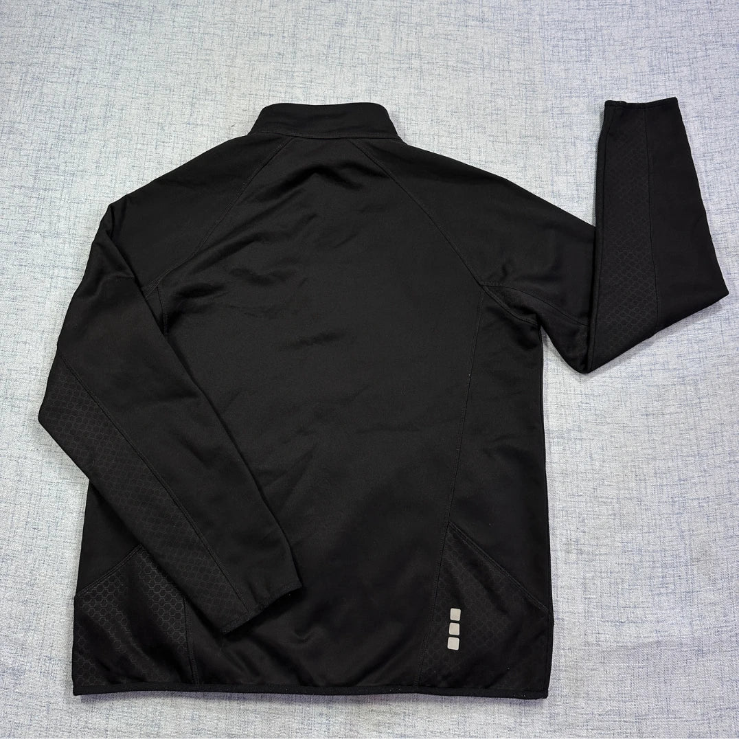 Black Full Zip Performance Sports Jacket