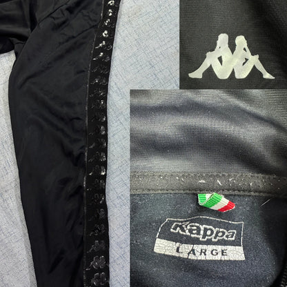 Kappa® Black Logo Tape Track Jacket 🖤