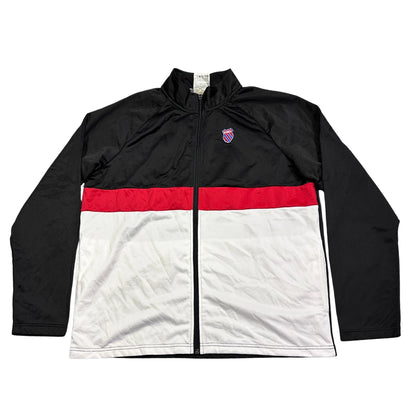 K-Swiss® Black Color Block Track Jacket 🖤
