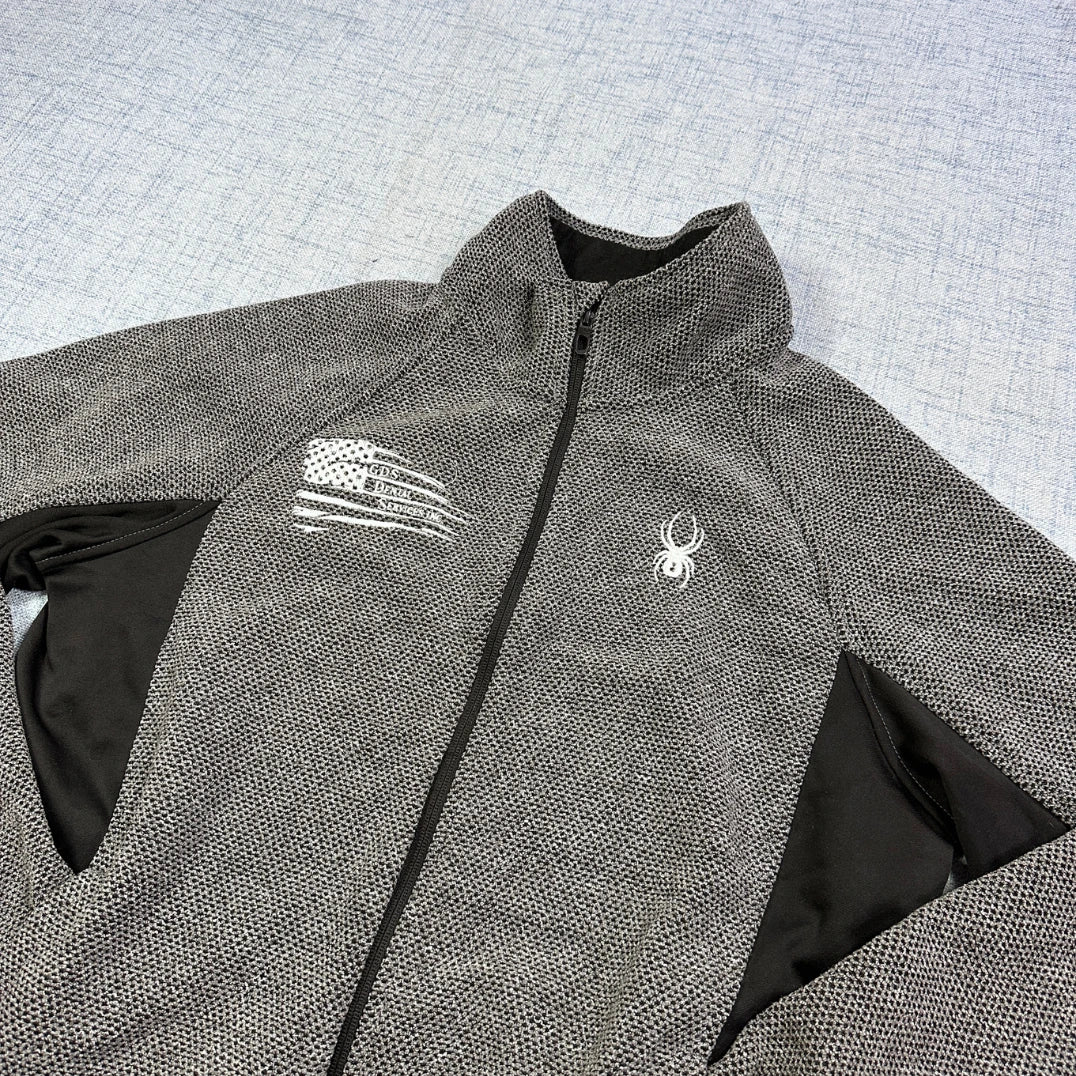 Spyder® Grey Performance Zip Jacket 🕷️