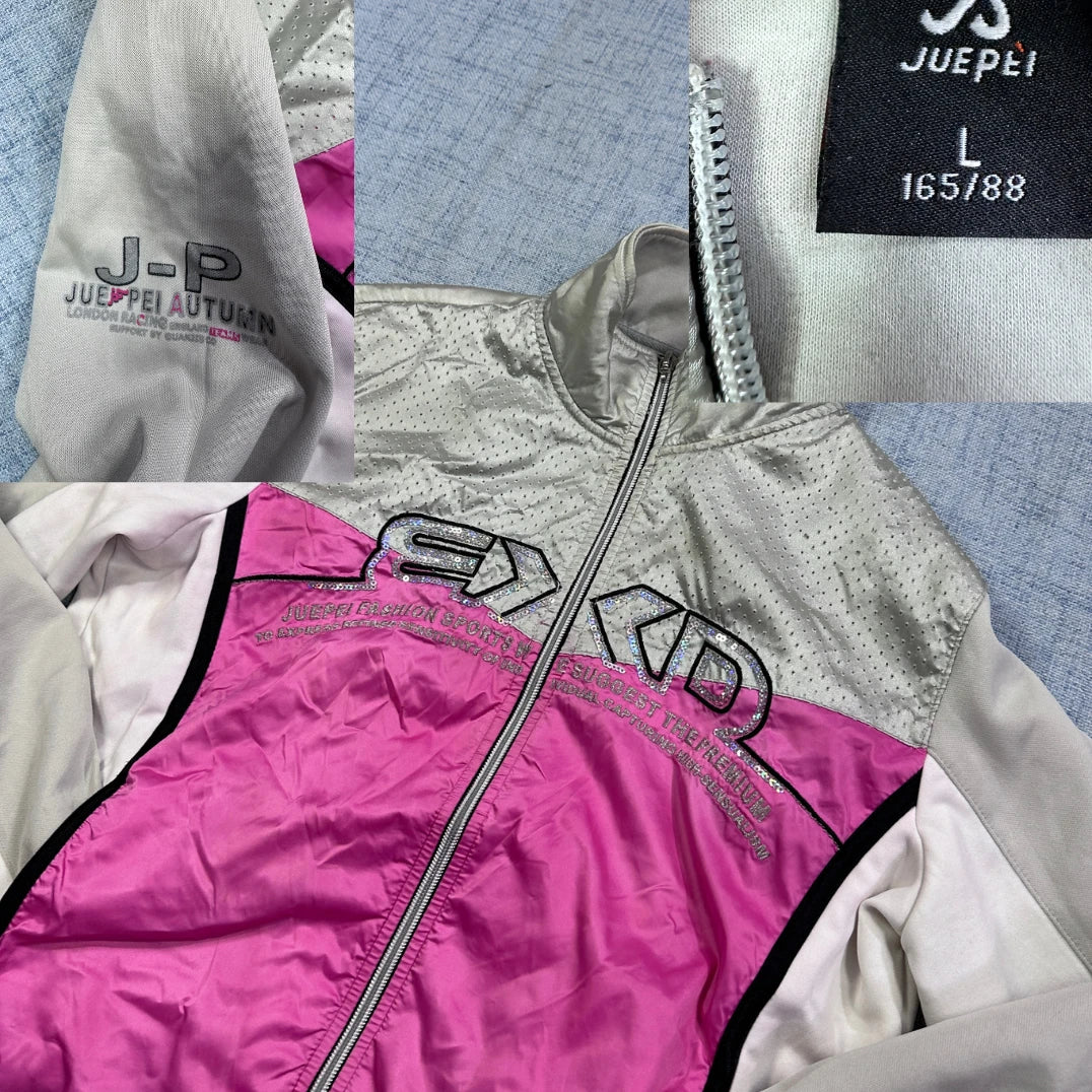 Juepei® White Pink Sports Jacket 💗