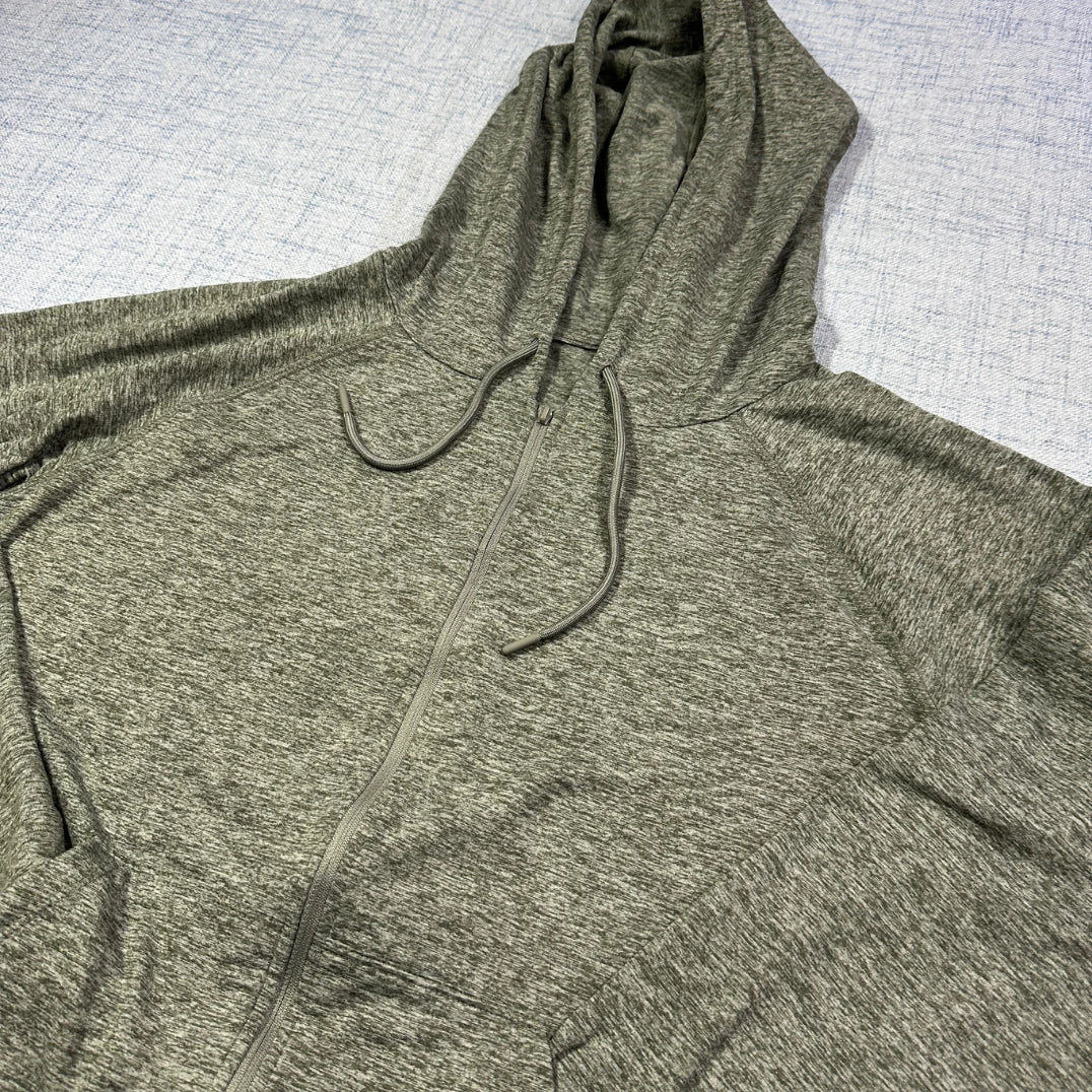 Heather Grey Hooded Jacket