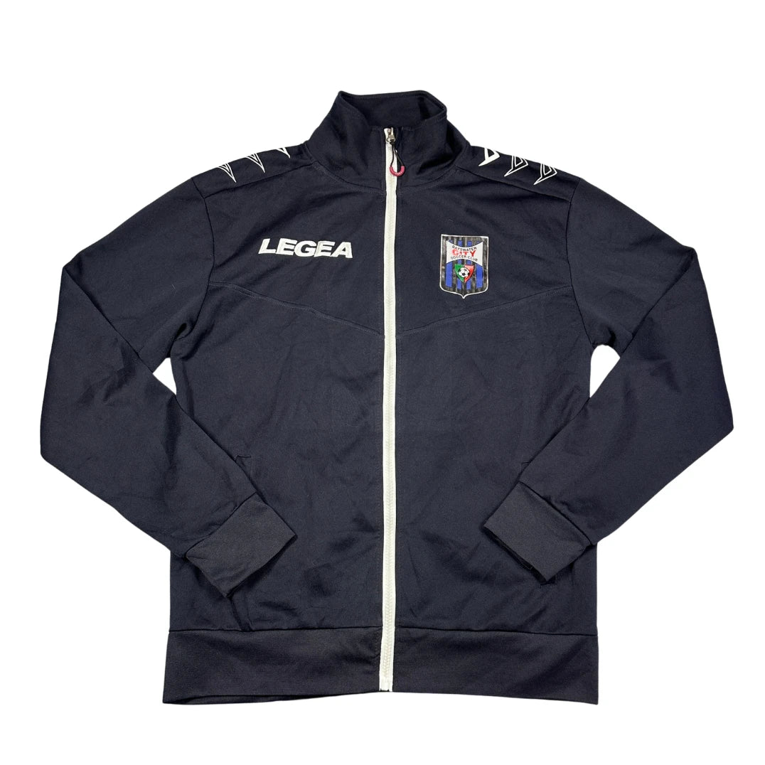 Legea navy blue soccer club track jacket