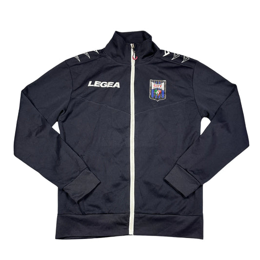 Legea navy blue soccer club track jacket
