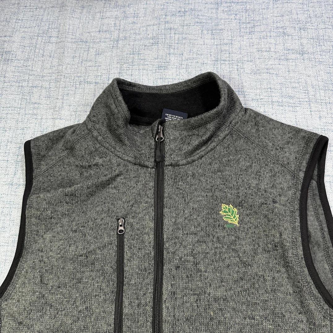 Charles River® Grey Fleece Vest Zip-L