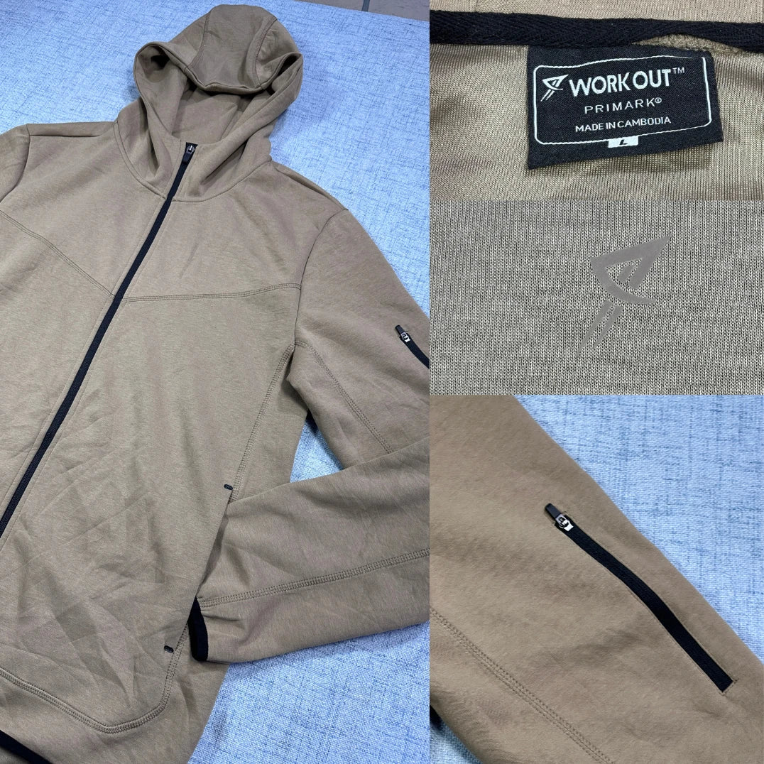 Primark Workout® Beige Hoodie Full Zip-L