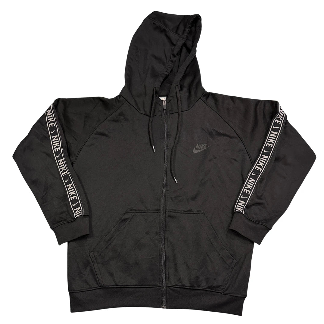 Nike® Black Hoodie Logo Tape-M