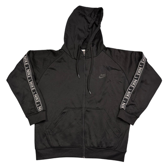 Nike® Black Hoodie Logo Tape-M