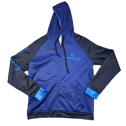 Pivot® Blue Cycling Hoodie Zip-M