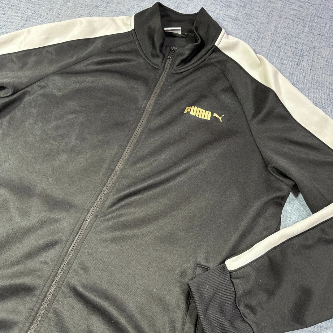 Puma® Black Track Jacket Contrast(L)