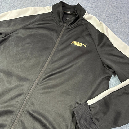 Puma® Black Track Jacket Contrast(L)