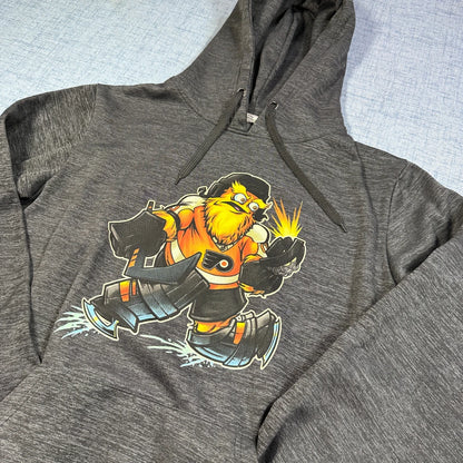 Colosseum® Grey Graphic Hoodie-L