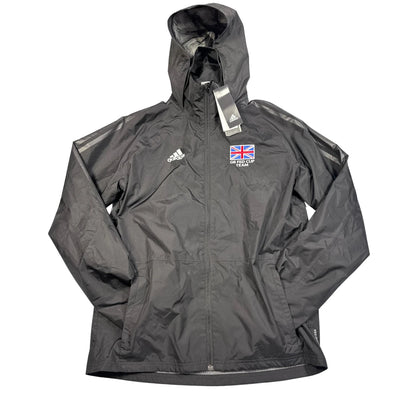 Adidas® Black Climastorm Hooded Jacket-M