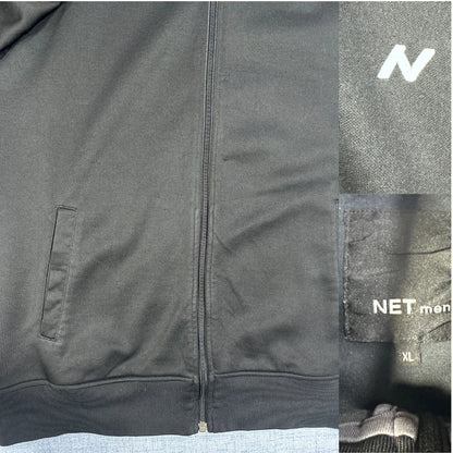 NET® Black Zip Track Jacket-XL