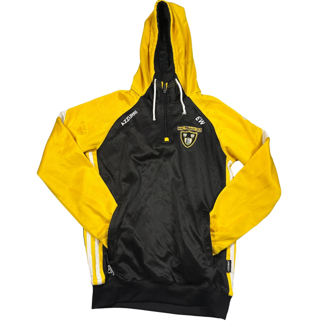 Azzurri® Yellow Black Hooded Sports Top