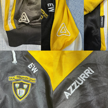 Azzurri® Yellow Black Hooded Sports Top