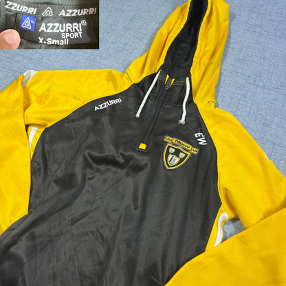 Azzurri® Yellow Black Hooded Sports Top