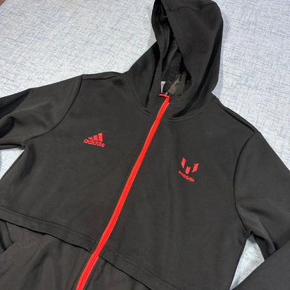 Adidas® Black Messi Hooded Jacket-S