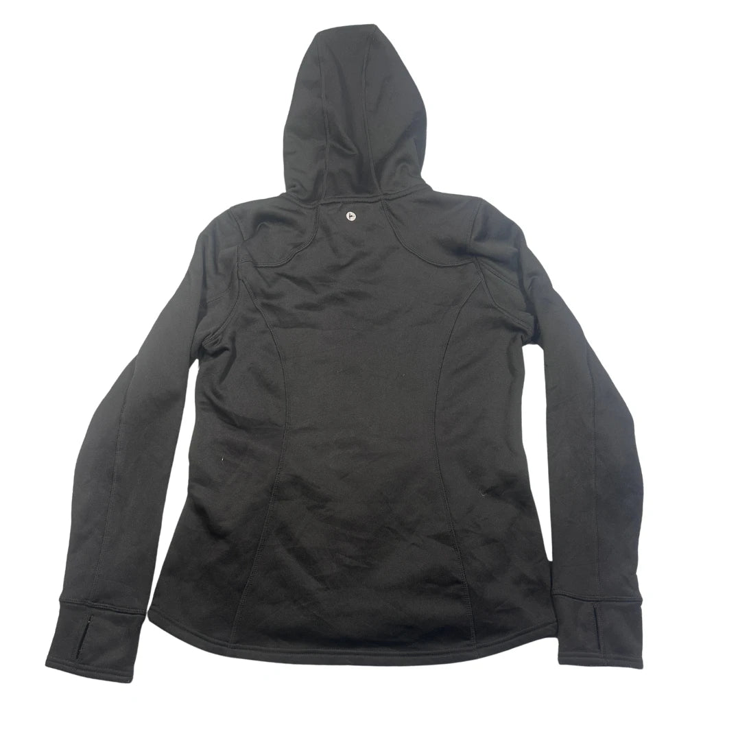 90 DEGREE® Black Zip Hoodie Jacket-M